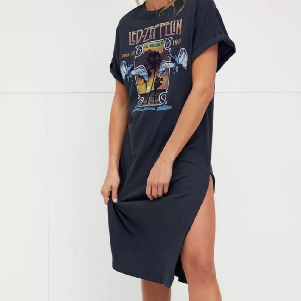 Led Zeppelin Oversized Free People Daydreamer Teeshirt Dress